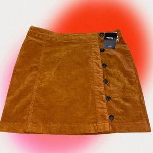 Camel Color Forever 21 Mini Skirt